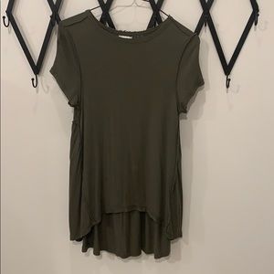 Love fire olive green short sleeve tee